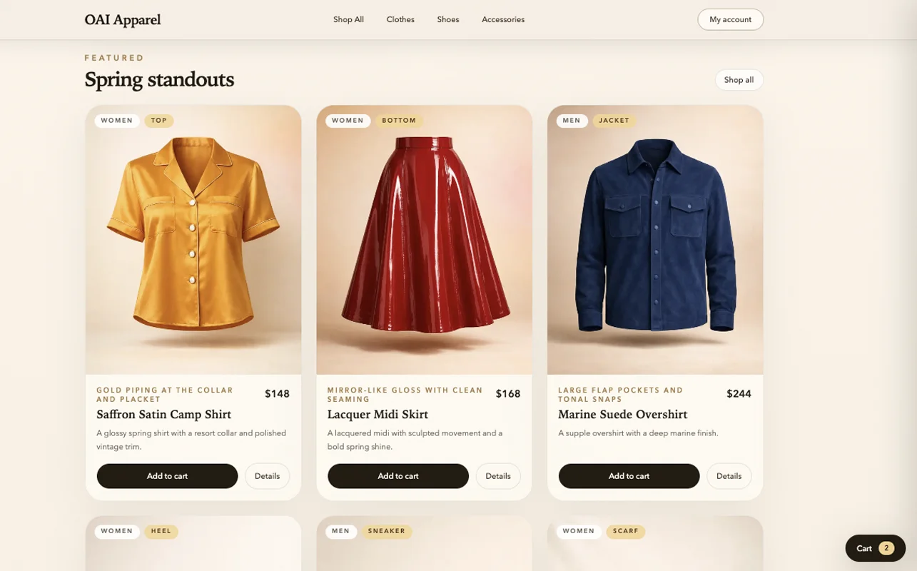 E-commerce website